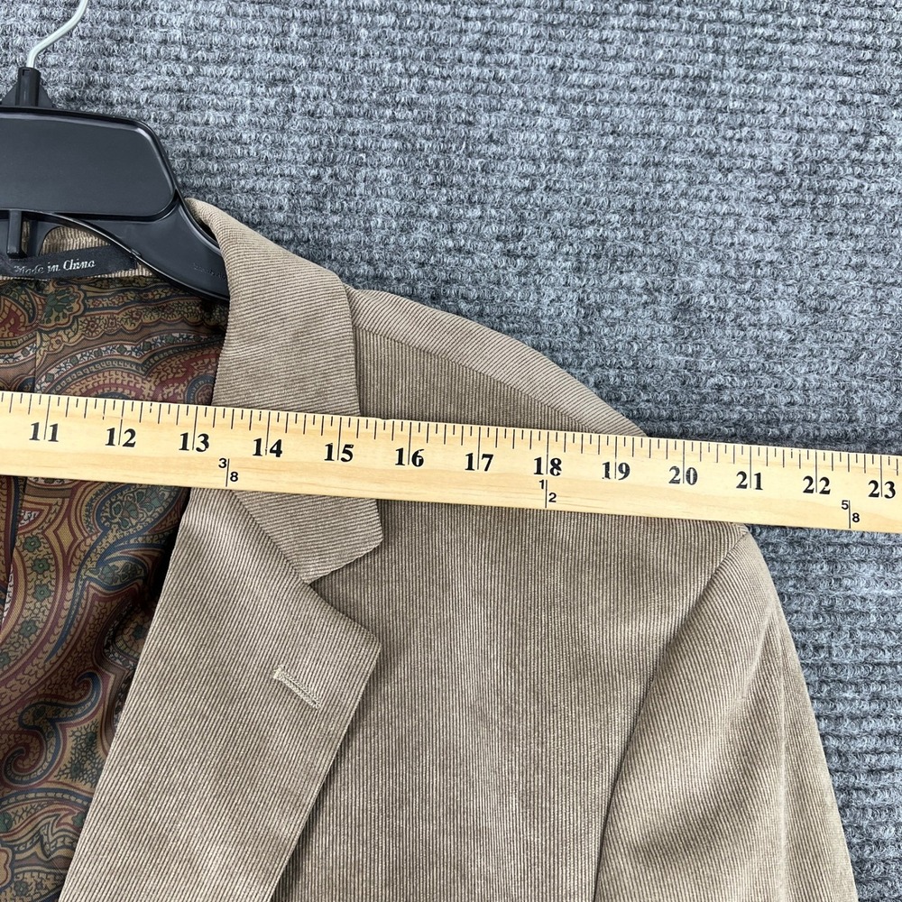 Vintage Lauren Ralph‎ Lauren Corduroy Blazer Men 50R Paisley Lined Tailored Y2K - Picture 12 of 16